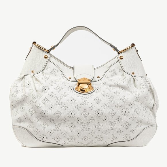 Louis Vuitton Solar GM White Mahina Perforated Leather Hobo - Picture 1 of 15